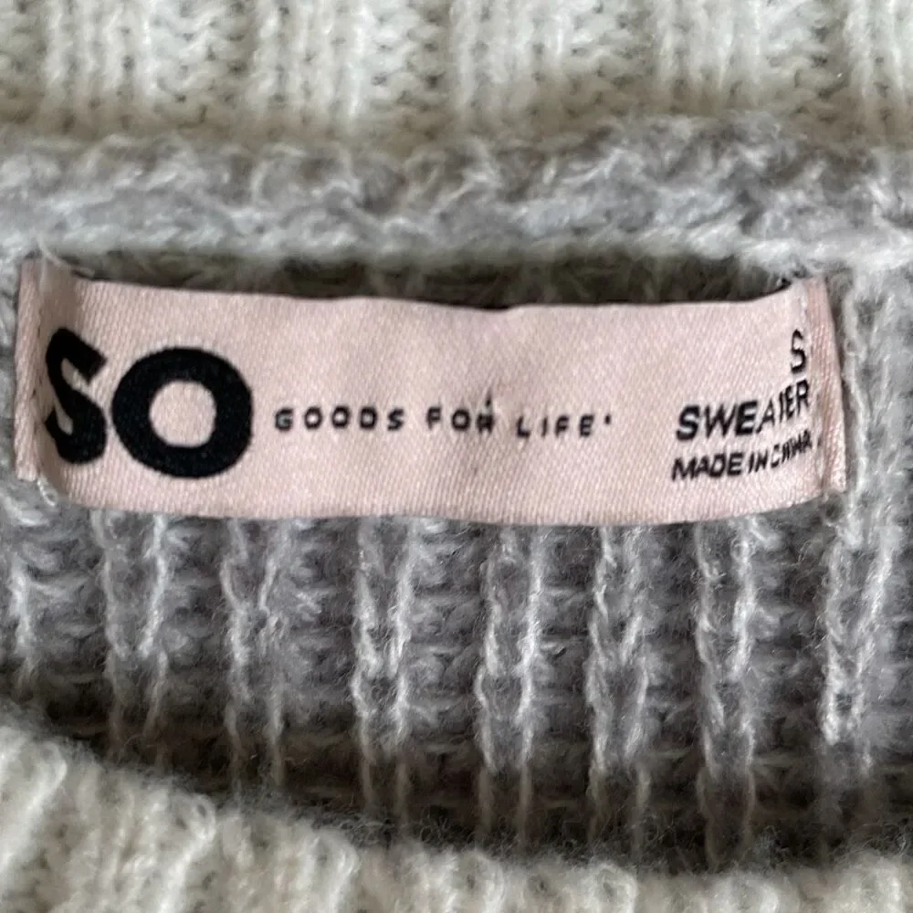 🔥3/$20🔥 SO striped knit pullover sweater size S